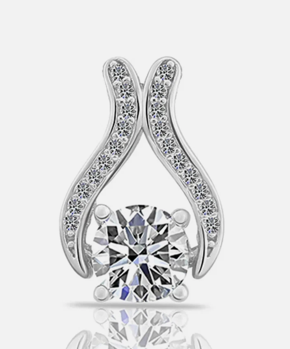 Sterling Silver Fancy CZ Pendant