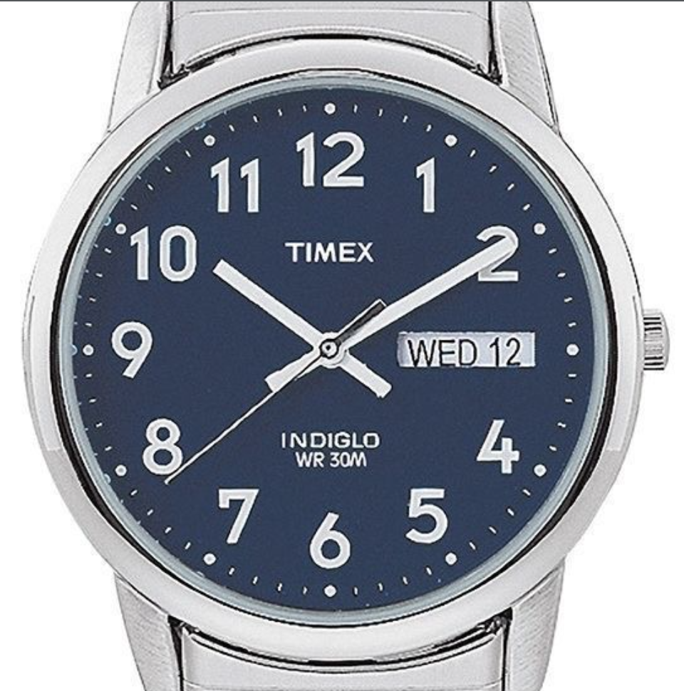 Timex T20031 Easy Reader Men's Silvertone Expansion